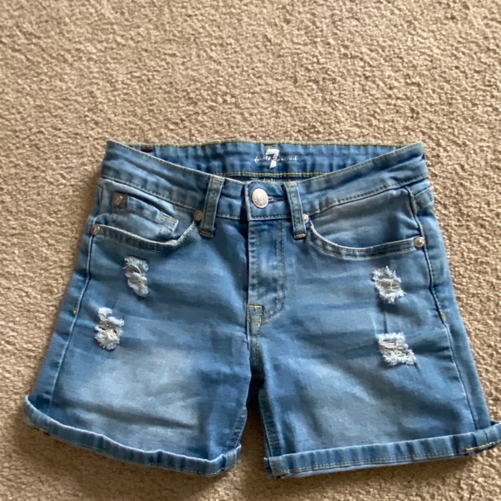 Girls seven for all mankind jean shorts size 10